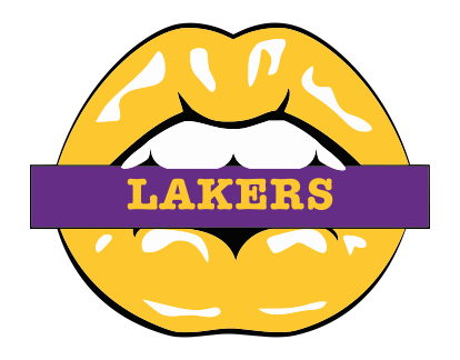 Los Angeles Lakers Lips Logo vinyl decal